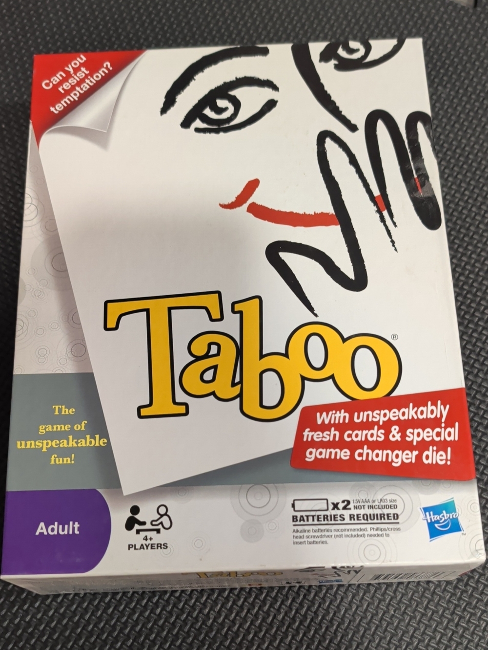 Taboo Adult Party Game - White & Yellow Box